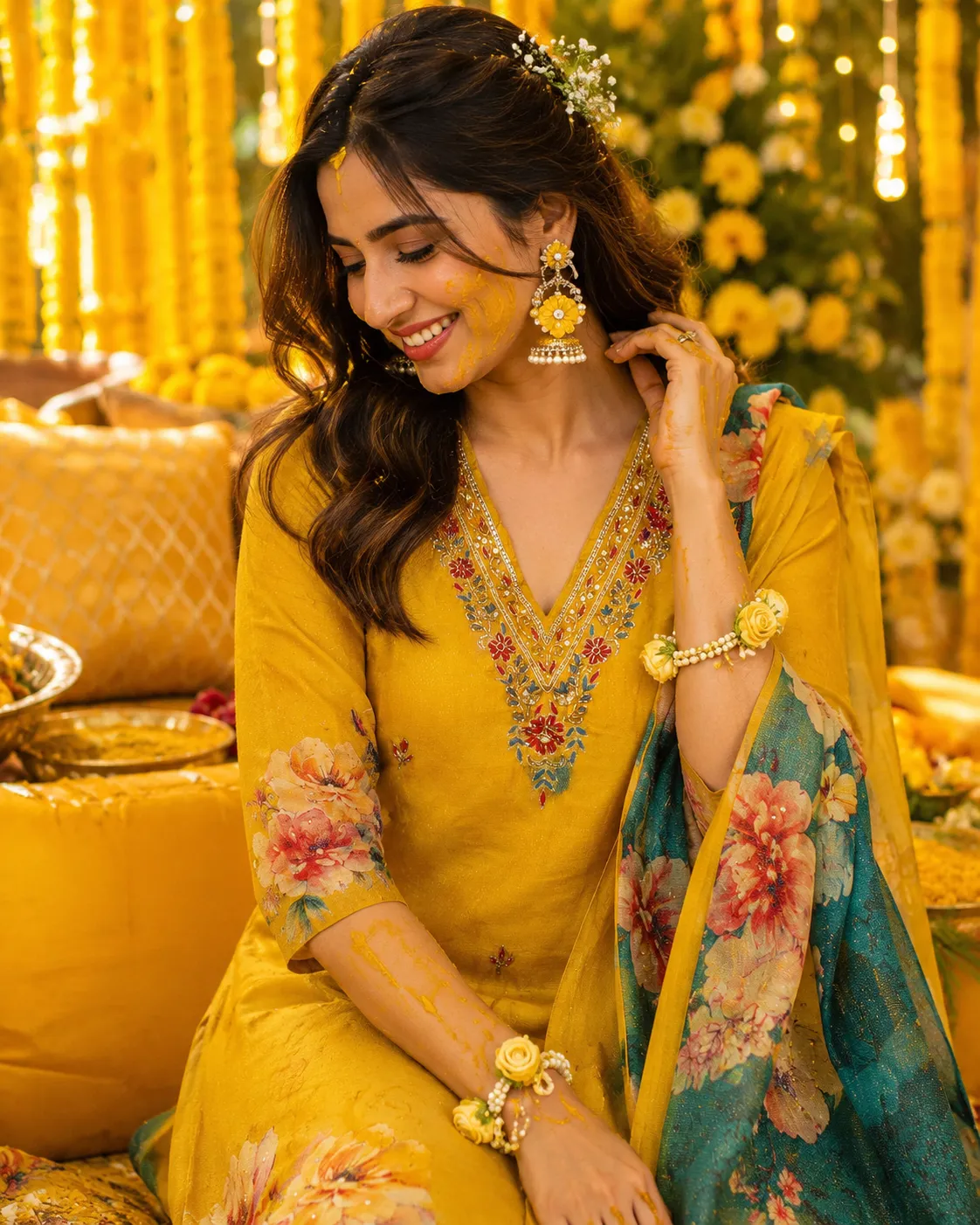 Sunshine Blossom Festive Suit Set