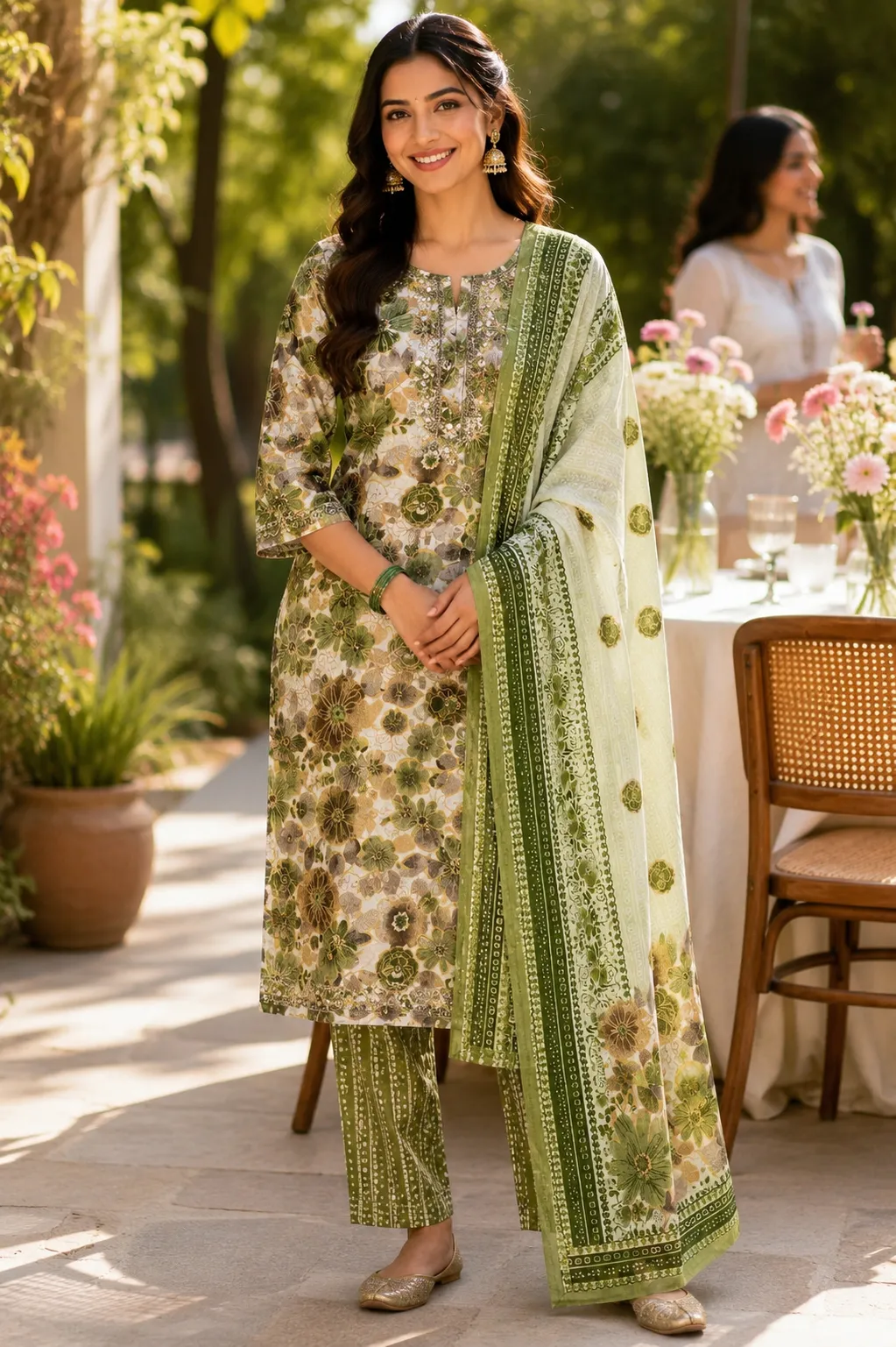 Botanical Bloom Printed Kurta Set